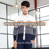 High quality autumn winter v neck sweater knitting pattern for men custom