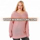 New Fashion Women's and Girls Plus size long V Neck sweaters